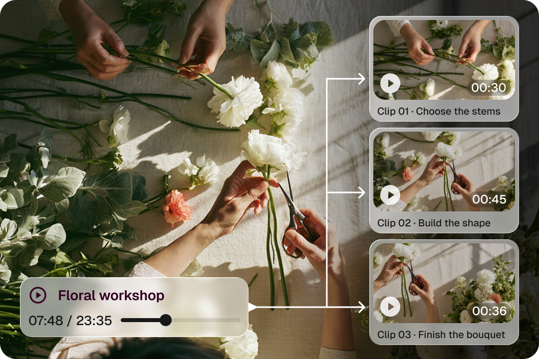 CinLink workflow: create multiple short versions
